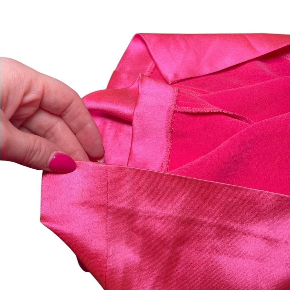 Retrofête Rosa Hot Pink Corset Gown NWT Size Small – Cowl Neck Slip Dress - Picture 8 of 8